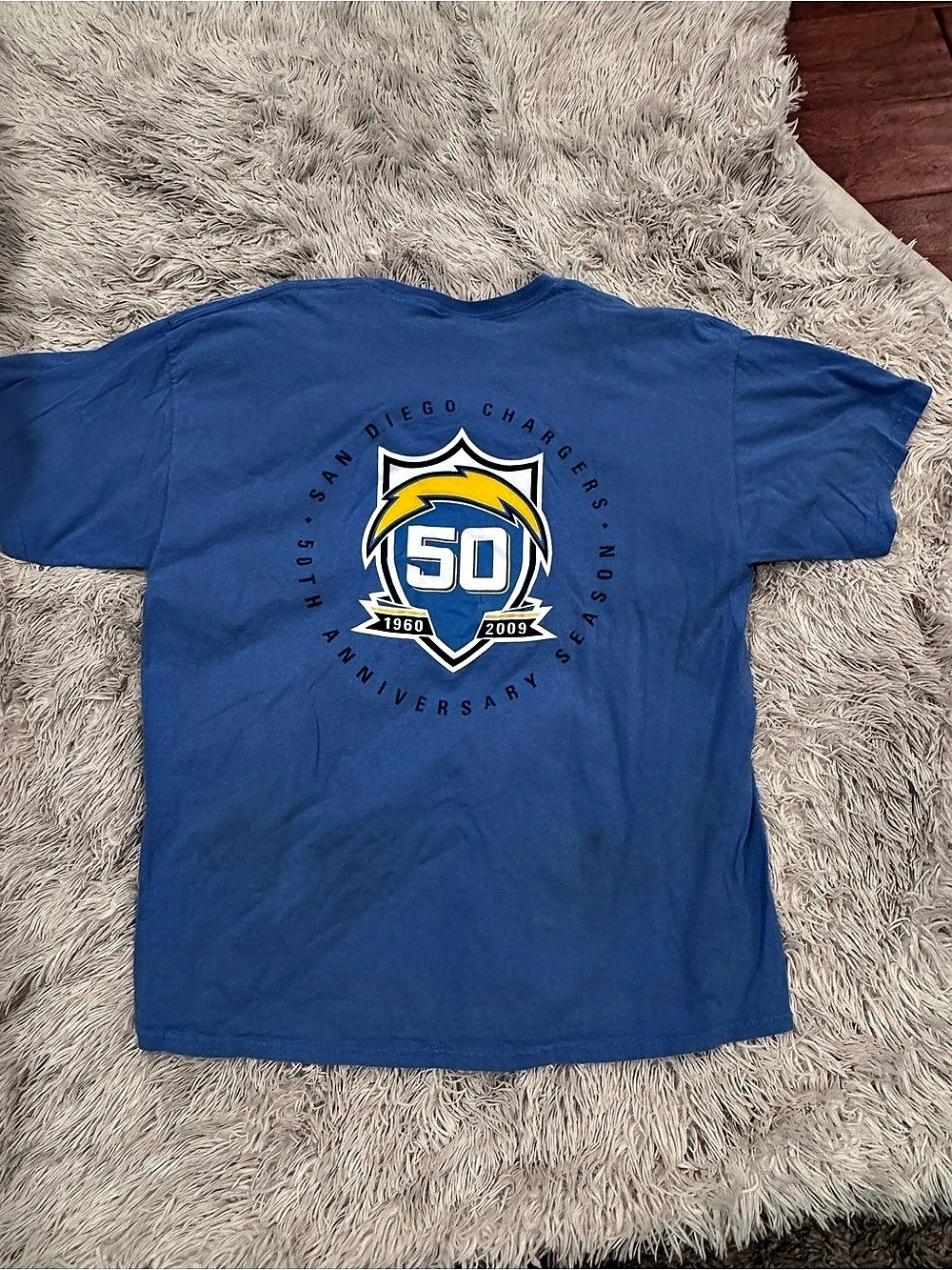 San Diego Chargers 50th Anniversary Season T-Shirt XL